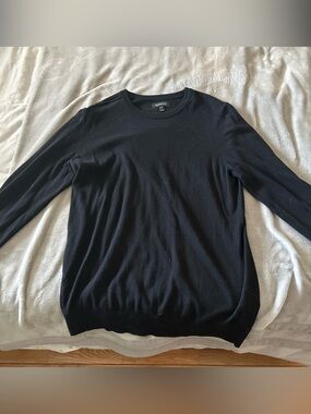 Men's Black Crewneck Sweater - RW &co